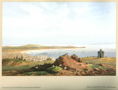 Carlo Bossoli. Baia di Kerch vista dal Monte Mitridate da Carlo Bossoli